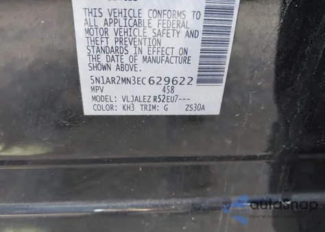 2014 Nissan Pathfinder Sv from USA, damaged, VIN 5N1AR2MN3EC629622